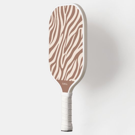 Raquette De Pickleball Zebra Print-Mocha Mousse (Gauche)