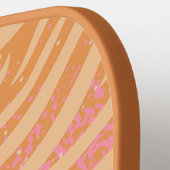 Raquette De Pickleball Zebra Stripes Gras Couleurs (Détail gauche)