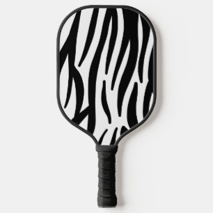Raquette De Pickleball Zebra Stripes Striped Monogramme Nom