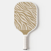 Raquette De Pickleball Zèbre - Beige-Imprimé (Verso)