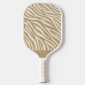 Raquette De Pickleball Zèbre - Beige-Imprimé (Recto)