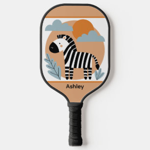 Raquette De Pickleball Zèbre Fantaisiste Inspiré du Style Scandinave