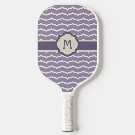 Raquette De Pickleball Zigzag fleuri (Recto)
