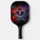 Raquette De Pickleball Zodiaque occidental Starfield Aries Ram (Recto)