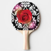 RAQUETTE DE PING PONG 黒のダマスク柄 (Devant)