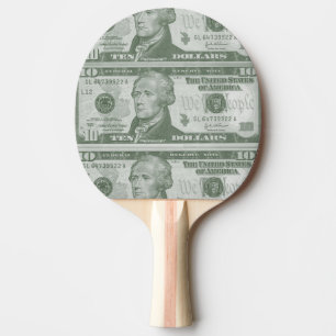 Raquette De Ping Pong 10 Dollar Bill Ping Paddle