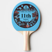 Raquette De Ping Pong 11 janvier - Plus de Jour de l'An (Dos)