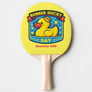 Raquette De Ping Pong 13 janvier - Jour de canard en caoutchouc