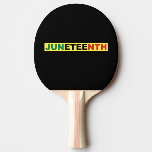 Raquette De Ping Pong 19e indépendance noire (Devant)