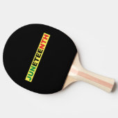 Raquette De Ping Pong 19e indépendance noire (Côté)