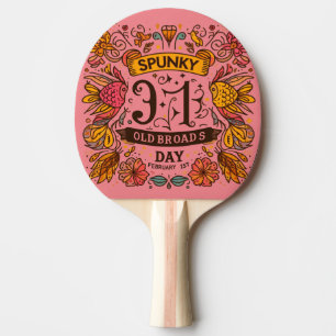 Raquette De Ping Pong 1er février - Journée des vieilles dames pleines d