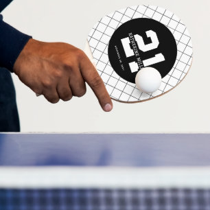 Raquette De Ping Pong 21e anniversaire personnalisé Moderne et élégant