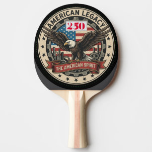Raquette De Ping Pong 250e anniversaire des États-Unis 
