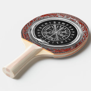 Raquette De Ping Pong [310] Vegvisir - Viking Silver Magic Runic Compass