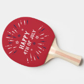 Raquette De Ping Pong 4 juillet Fête de l'indépendance patriotique améri (Côté)