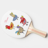 Raquette De Ping Pong 4 Oiseaux amusants Thunder_Cove (Côté)