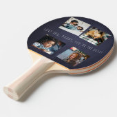 Raquette De Ping Pong 4 photo collage Fête des pères Aimez-vous papa Mar (Devant Angle)