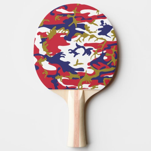 Raquette De Ping Pong 4th of July, Independence day, Camouflage Gold (Dos)
