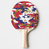 Raquette De Ping Pong 4th of July, Independence day, Camouflage Gold (Devant)