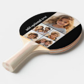 Raquette De Ping Pong 5 Photo Collage - sur arrière - plan noir (Devant Angle)