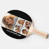 Raquette De Ping Pong 5 Photo Collage - sur arrière - plan noir (Côté)