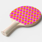 Raquette De Ping Pong 60s Mood Pink et Orange Diamond (Devant Angle)