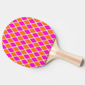 Raquette De Ping Pong 60s Mood Pink et Orange Diamond (Côté)
