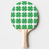 Raquette De Ping Pong 8 bits Pixel Lucky Four Leaf Clocher (Devant)