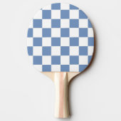 Raquette De Ping Pong à damiers bleu/gris et blanc (Dos)