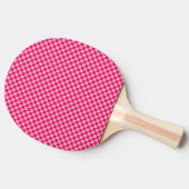 Raquette De Ping Pong À damiers rose (Côté)
