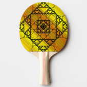 Raquette de Ping Pong à Géométrie Fractale (Dos)