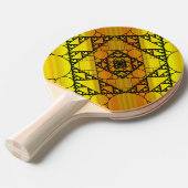 Raquette de Ping Pong à Géométrie Fractale (Devant Angle)