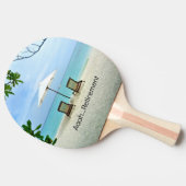 Raquette De Ping Pong Aaah...Retraite (Côté)