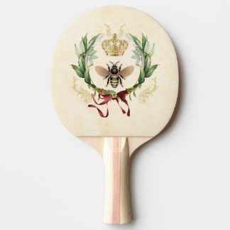 Raquette De Ping Pong Abeille Vintage botanique moderne