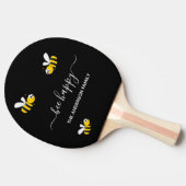 Raquette De Ping Pong Abeilles noir été plaisir nom de famille (Côté)