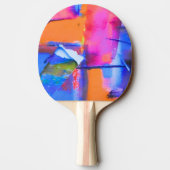 Raquette De Ping Pong Abstract Background Colorful (Dos)