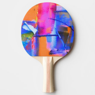 Raquette De Ping Pong Abstract Background Colorful