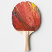 Raquette De Ping Pong Abstract Vertical Gesture in Red (Devant)