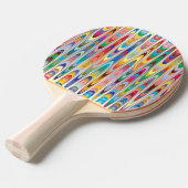 Raquette De Ping Pong Abstrait (Devant Angle)