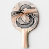 Raquette De Ping Pong Abstrait Anthracite Grey Sienna Art moderne fracta (Devant)