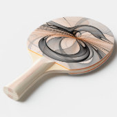 Raquette De Ping Pong Abstrait Anthracite Grey Sienna Art moderne fracta (Devant Angle)