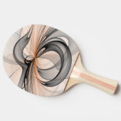 Raquette De Ping Pong Abstrait Anthracite Grey Sienna Art moderne fracta (Côté)