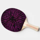 Raquette De Ping Pong Abstrait brillant Funky Hot Pink Firecracker (Côté)