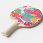 Raquette De Ping Pong Abstrait coloré (Devant Angle)