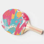 Raquette De Ping Pong Abstrait coloré (Côté)