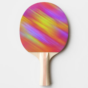 Raquette De Ping Pong Abstrait rouge rose rose rose rose vif néon