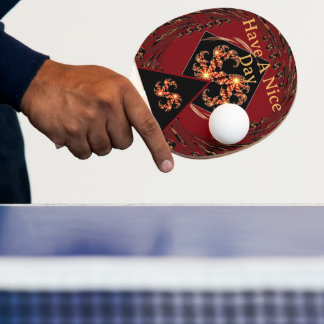 Raquette De Ping Pong Achempong Zazzle: Passionate Swirl High-Performanc