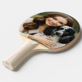 Raquette De Ping Pong Add Poddle Photo Personalize Customize (Devant Angle)