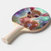 Raquette De Ping Pong adorable Fête de Noël (Devant Angle)