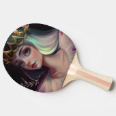 Raquette De Ping Pong Adorable Grande Reine aux yeux (Côté)